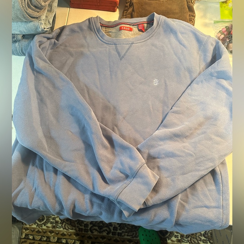 Men’s Izod slate blue sweat shirt XL